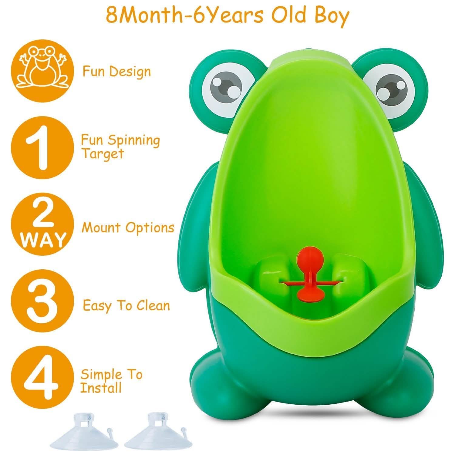 Frog Potty Training Urinal Bathroom with Funny Aiming Target Baby Gear - Tophatter Daily Deals