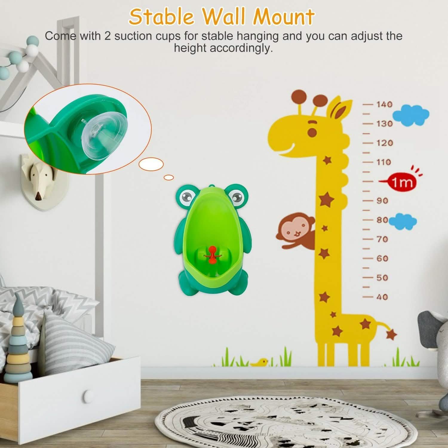 Frog Potty Training Urinal Bathroom with Funny Aiming Target Baby Gear - Tophatter Daily Deals