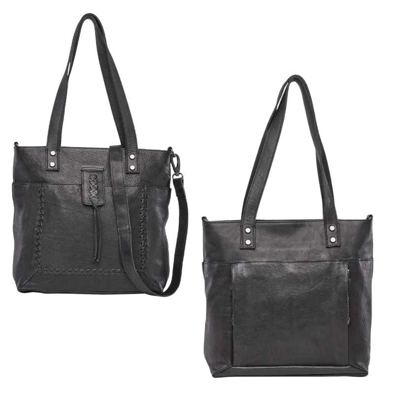 Eden Leather Concealed Carry Tote Shoulder Bag Handgun Purses - Tophatter Daily Deals
