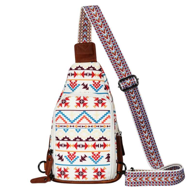 Concealed Carry Aztec Indie Canvas Sling Crossbody Backpack Purse Handgun Purses - Tophatter Daily Deals
