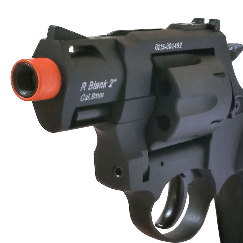 Zoraki R2 Black 2" Barrel - Front Firing Blank Revolver Starter Pistol - Tophatter's Weapons'N'Deals Blank Firing Replica Guns - Tophatter Daily Deals