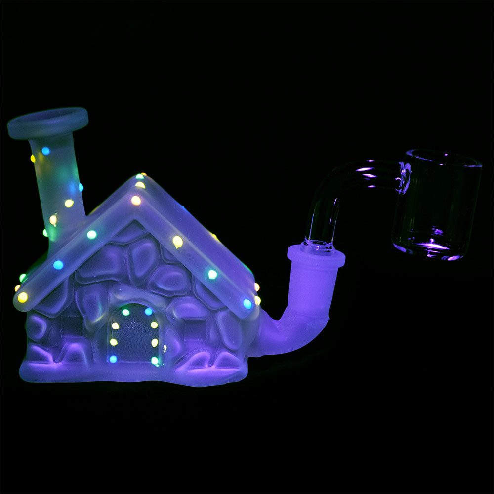 Frosted Christmas House Dab Rig Dab Rigs - Tophatter Daily Deals