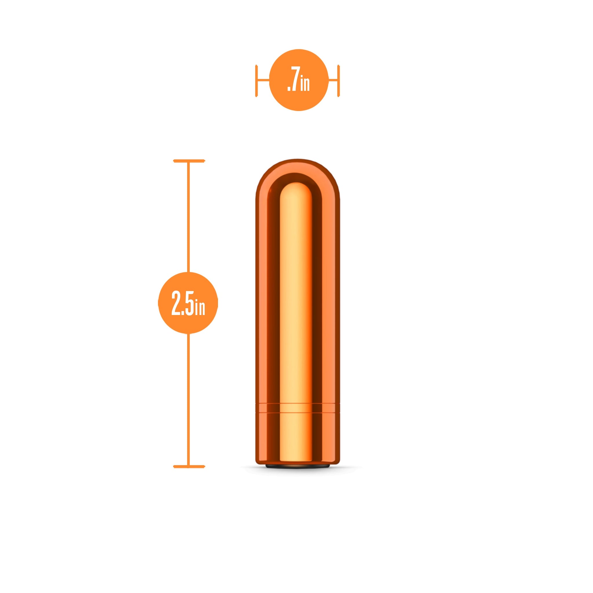 Kool Vibes Mini Bullet in Tangerine Orange > Vibrators > Mini Vibrators - Tophatter Daily Deals