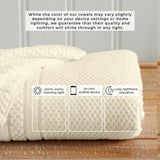 100% Cotton Checkered Jacquard Bath Towel Set - Giuliana Collection Bath - Tophatter Daily Deals
