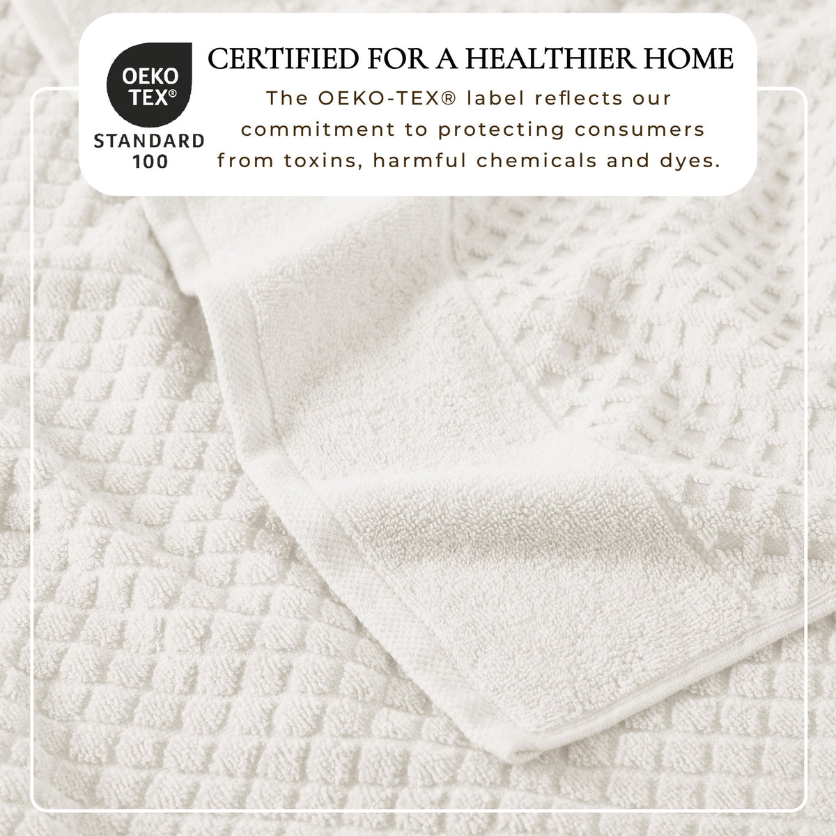 Cotton Diamond Waffle Weave Bath Towel Set - Grayson Collection Bath - Tophatter Daily Deals