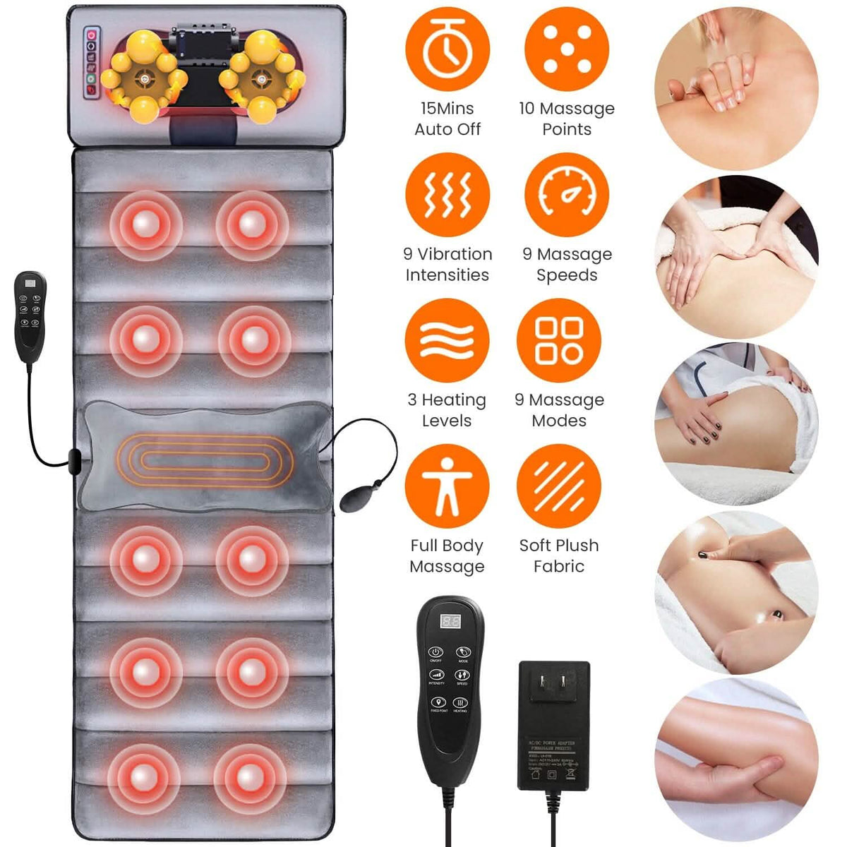 Full Body Electric Massage Mat Health & Wellness - Tophatter Daily Deals