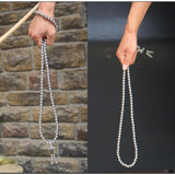 Full Brass Buddha Beads Self Defense Beads Mala Necklace Self Defense Jewelry - Tophatter Daily Deals