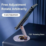 Full Metal 360-Degree Rotating Stress-Relieving Phone and Tablet Universal Stand Phone Stand - Tophatter Daily Deals