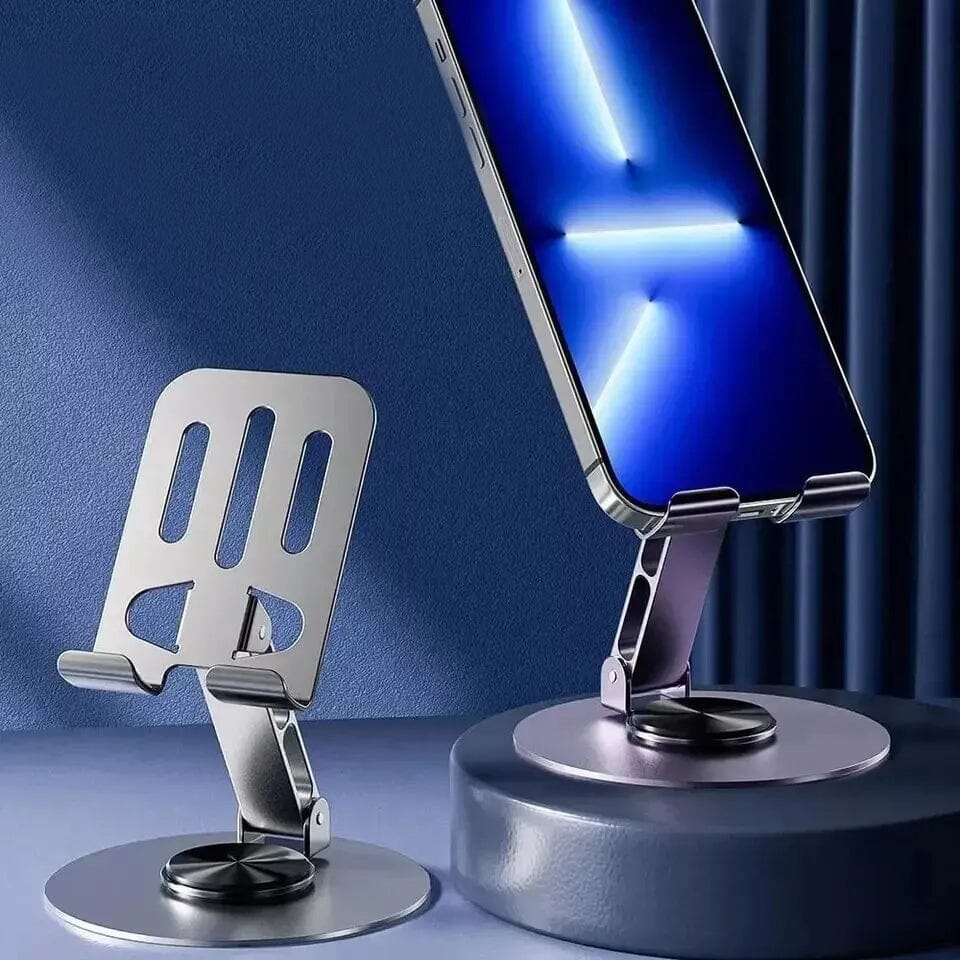 Full Metal 360-Degree Rotating Stress-Relieving Phone and Tablet Universal Stand Phone Stand - Tophatter Daily Deals