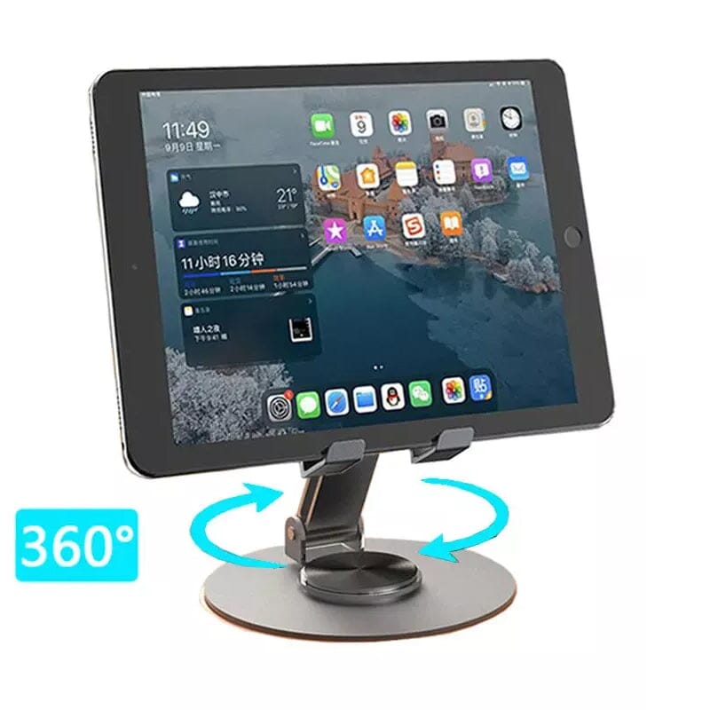 Full Metal 360-Degree Rotating Stress-Relieving Phone and Tablet Universal Stand Phone Stand - Tophatter Daily Deals