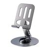 Full Metal 360-Degree Rotating Stress-Relieving Phone and Tablet Universal Stand Gray Phone Stand - Tophatter Daily Deals