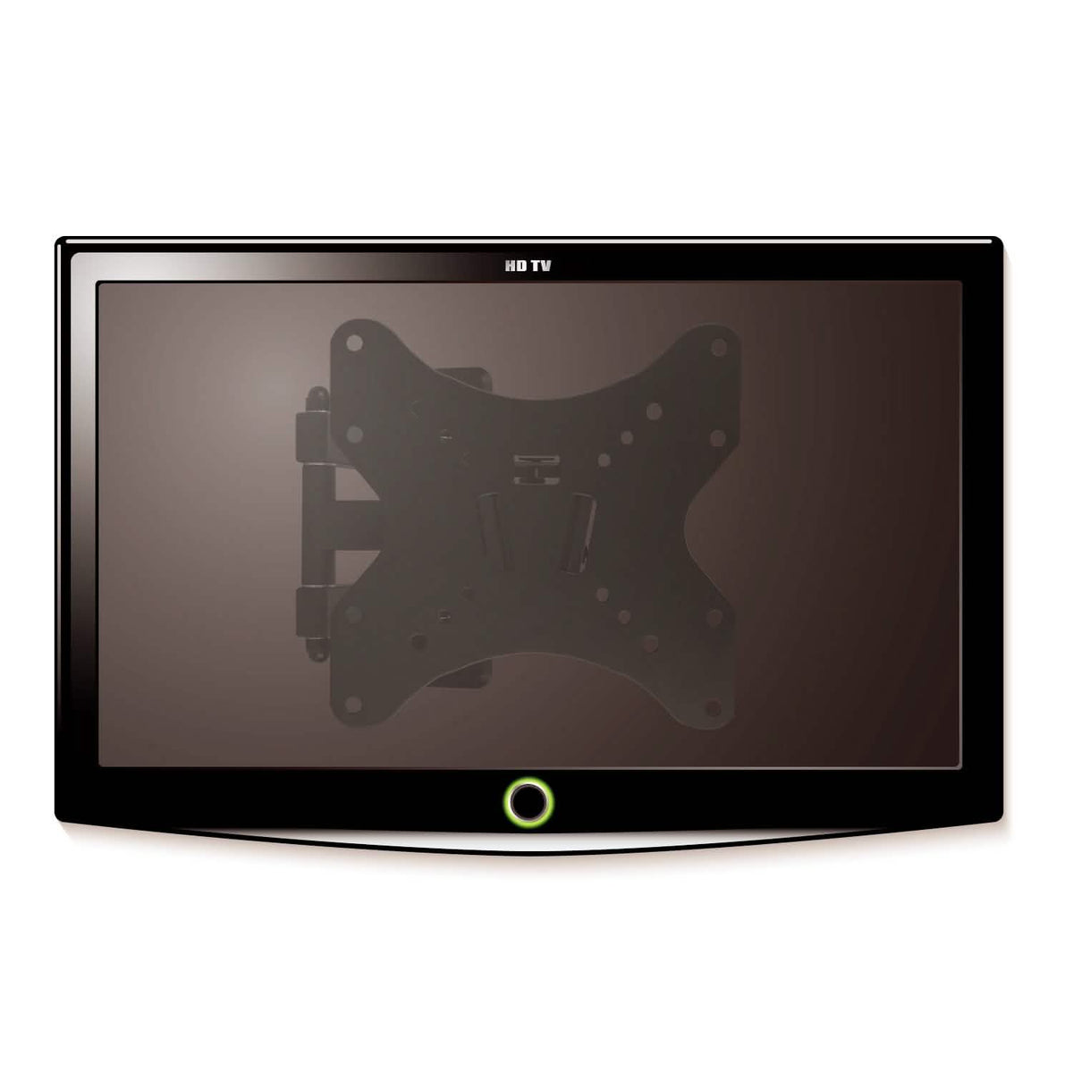 Full-Motion Articulating Wall Mount for 23"-55" TVs TV & Video - Tophatter Daily Deals