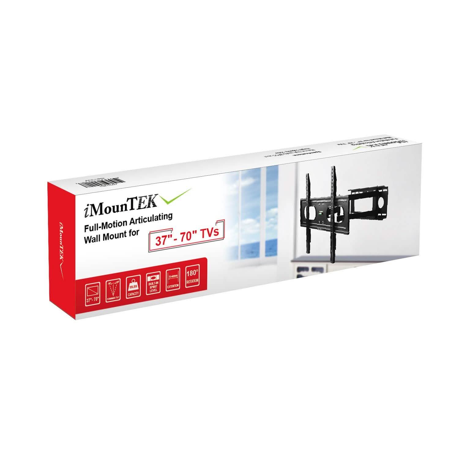 Full Motion Articulating Wall Mount for 37"-70" TV's TV & Video - Tophatter Daily Deals