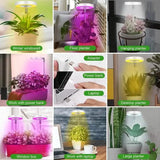 Full Spectrum LED Halo Plant Light With Stand Height Adjustable Auto Timer Garden & Patio - Tophatter Daily Deals