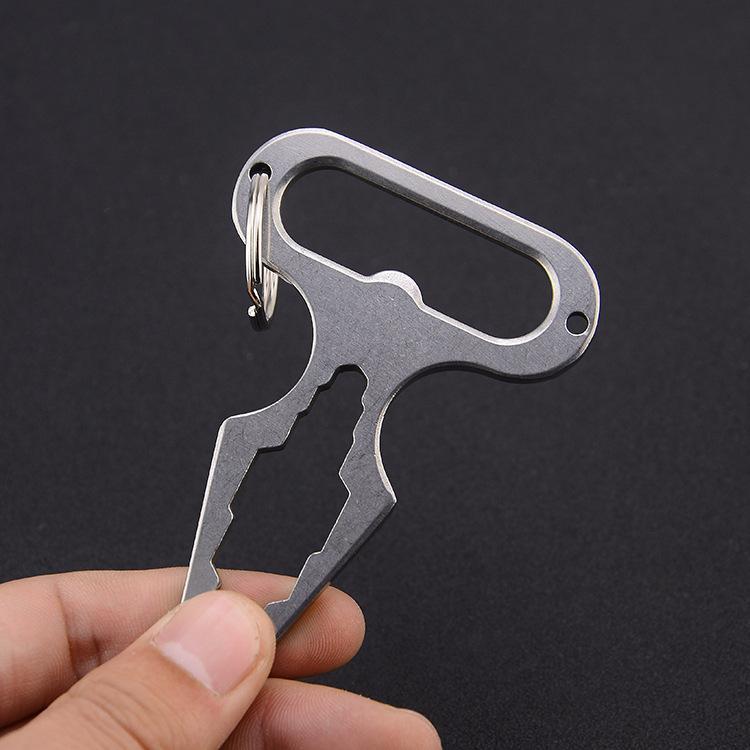 Full Stainless Self Defense Keychain Stinger Tool Brass Knuckles - Tophatter Daily Deals