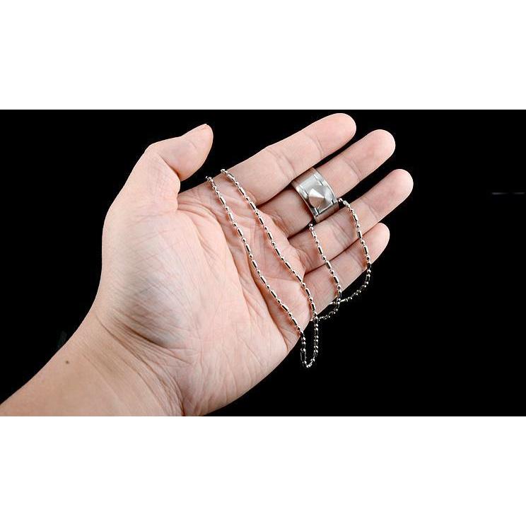 Full Stainless Steel Spike Ring Self Defense With Ball Chain Brass Knuckles - Tophatter Daily Deals