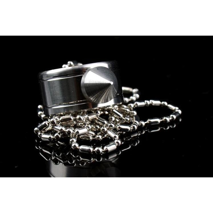 Full Stainless Steel Spike Ring Self Defense With Ball Chain Brass Knuckles - Tophatter Daily Deals