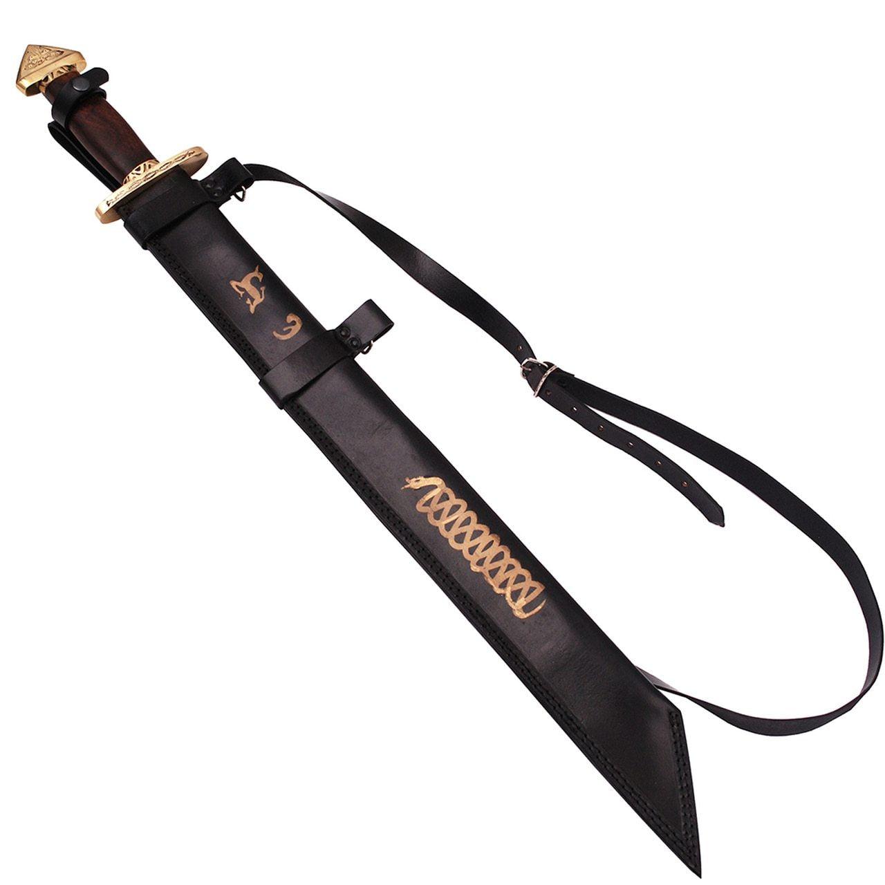 7th Century Damascus Steel Medieval Lang Saex Viking Sword swords - Tophatter Daily Deals
