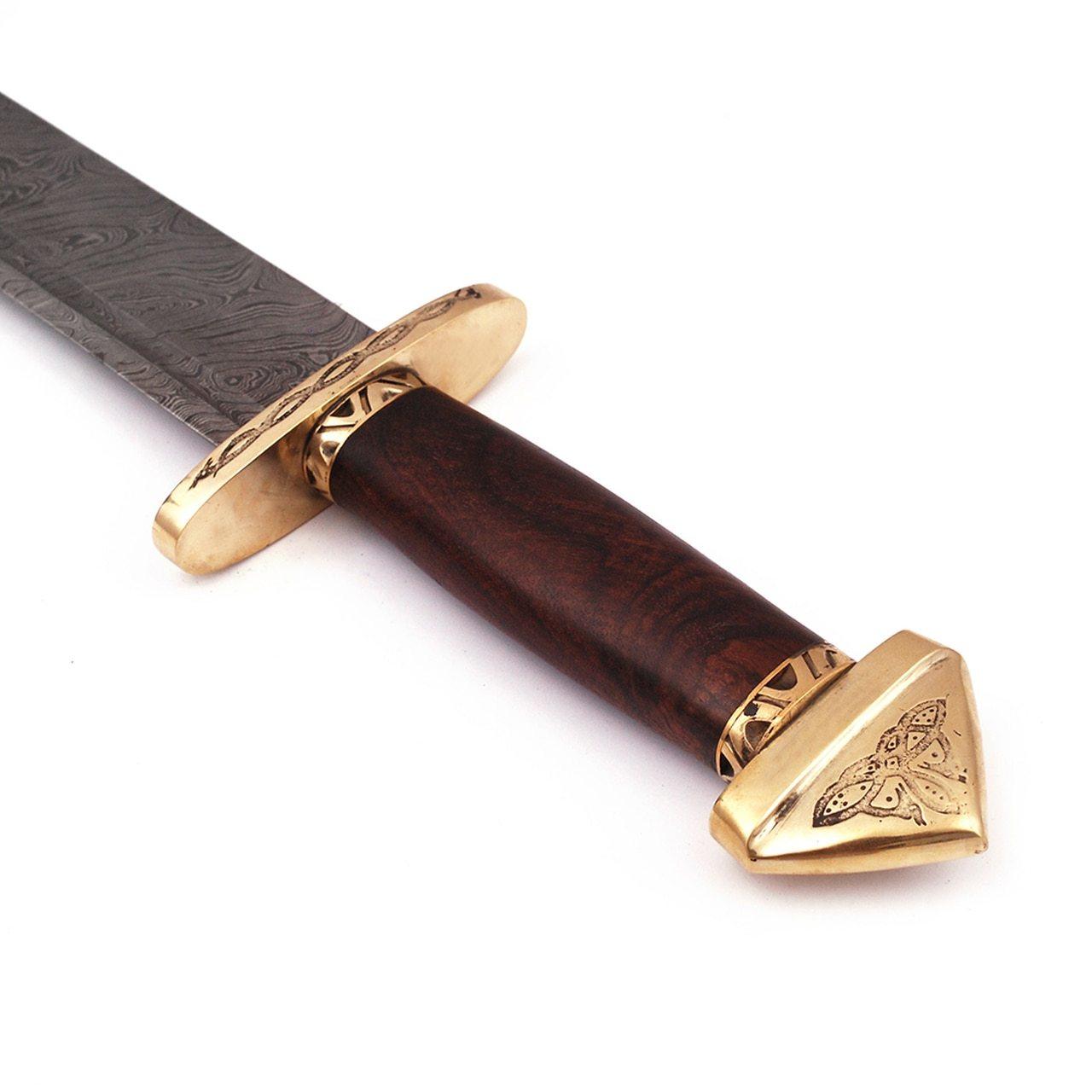 7th Century Damascus Steel Medieval Lang Saex Viking Sword swords - Tophatter Daily Deals