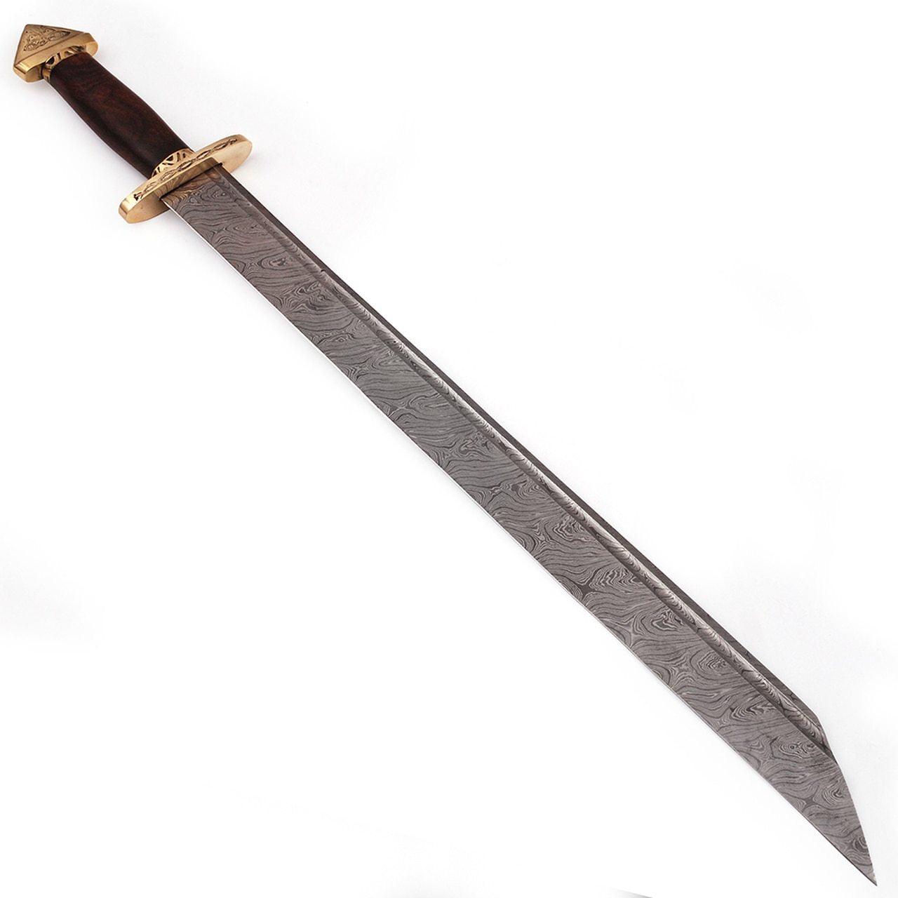 7th Century Damascus Steel Medieval Lang Saex Viking Sword swords - Tophatter Daily Deals