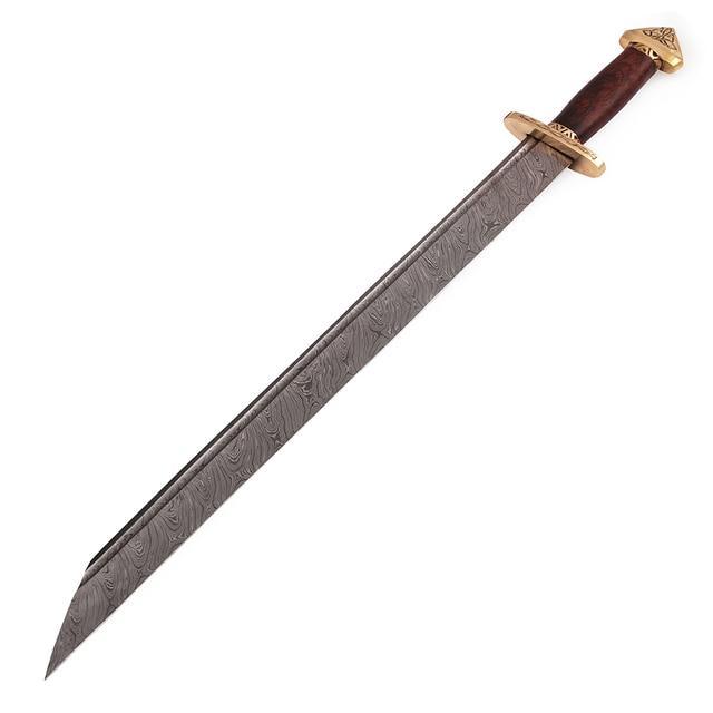 7th Century Damascus Steel Medieval Lang Saex Viking Sword swords - Tophatter Daily Deals