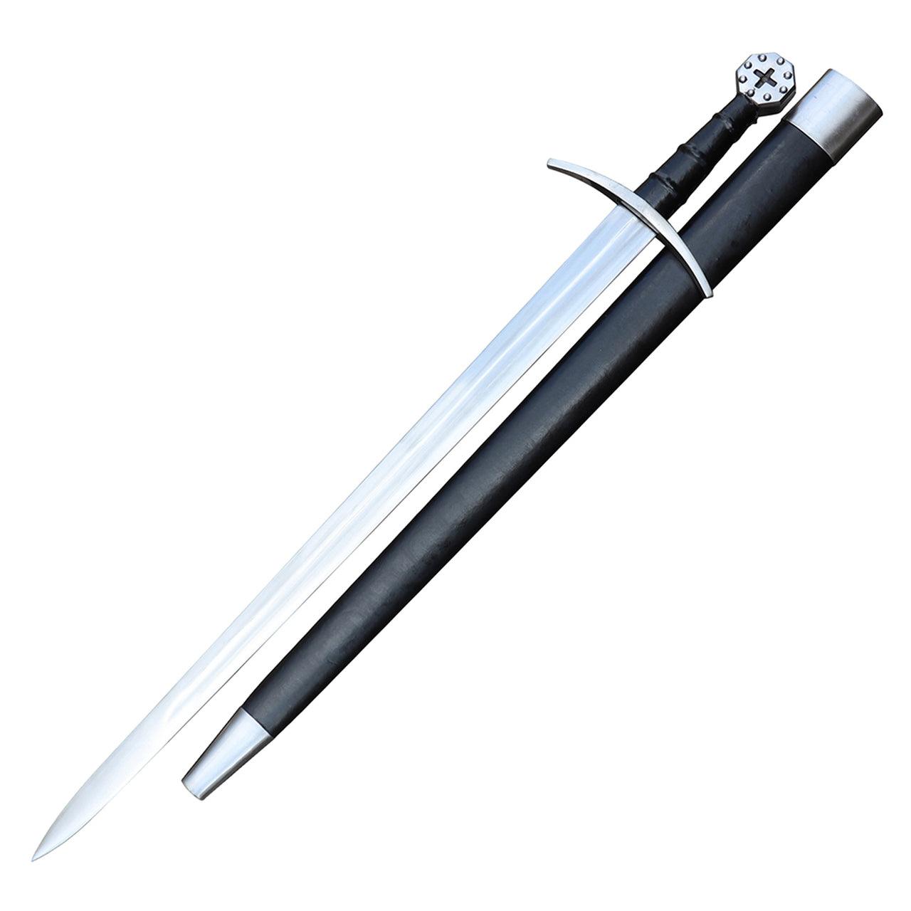 Decorative Medieval Holy Knight Templar Sword with Scabbard swords - Tophatter Daily Deals