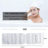 Best Bath Pillow UK - Full Body Spa Bath Pillow Mat, Bathtub Mattress Cushion with 30 Suction Cups, Comfort Support Your Head, Neck and Back Bath Pillows - Tophatter Daily Deals
