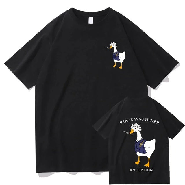 Funny Cotton Tees Shirts Black Tee - Tophatter Daily Deals