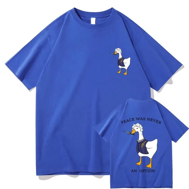 Funny Cotton Tees Shirts Blue Tee - Tophatter Daily Deals