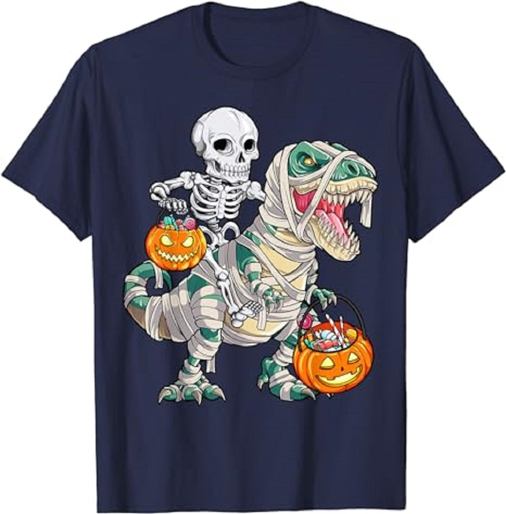 Funny Pumpkin T-Shirt Cotton Tee Tee - Tophatter Daily Deals