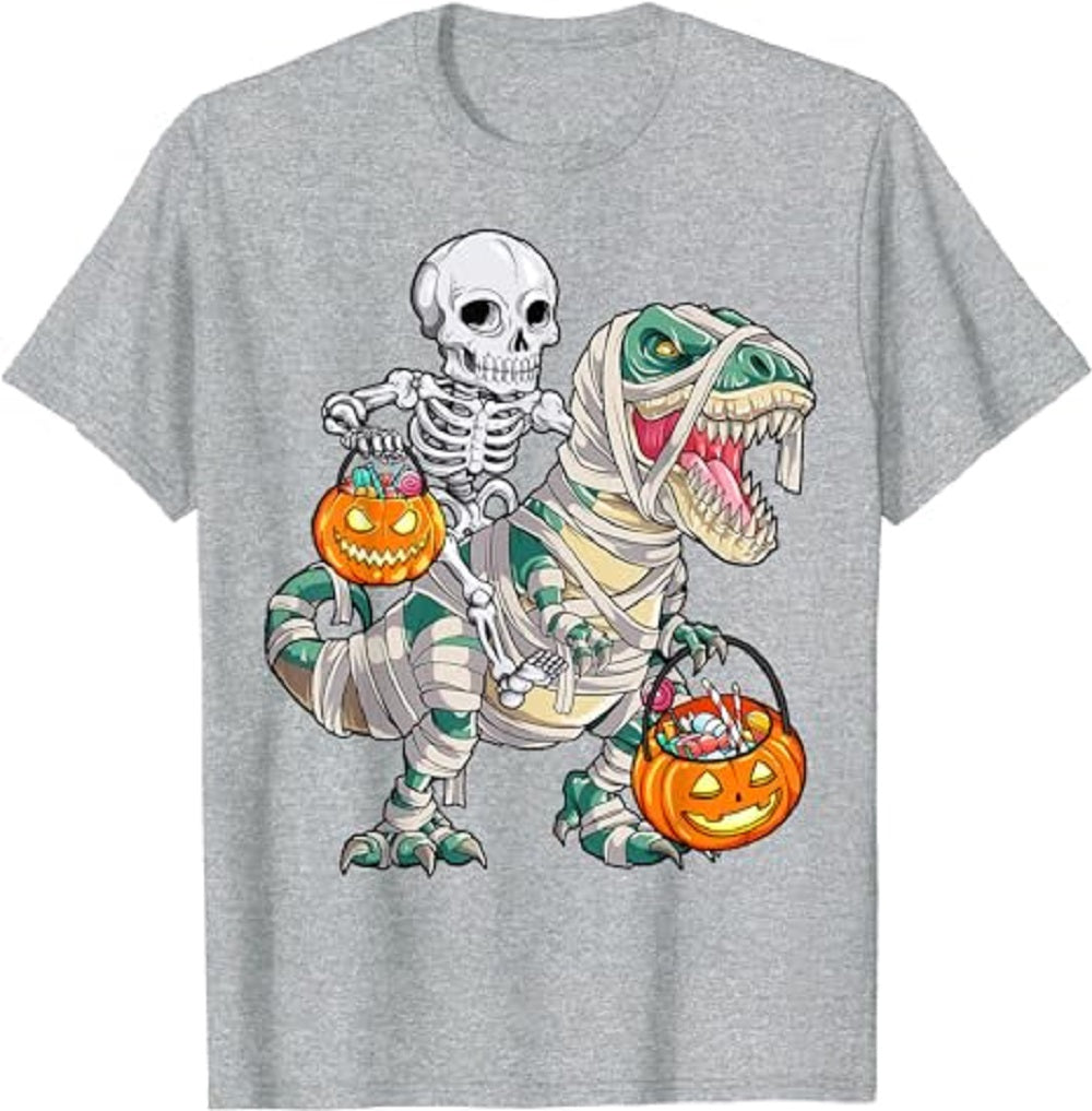 Funny Pumpkin T-Shirt Cotton Tee Tee - Tophatter Daily Deals