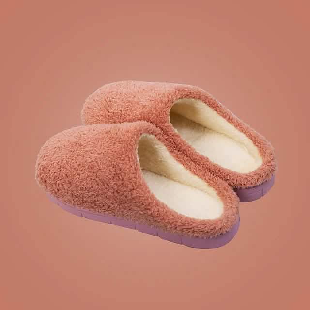 Fuzzy House Slippers Memory Foam Slippers Slip Pink Women's Shoes - Tophatter Daily Deals