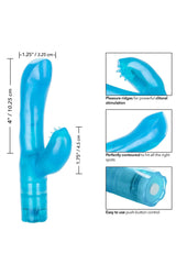 Cal Exotics - G-Kiss Dual Vibrator - Blue Sex Toy - Tophatter Daily Deals
