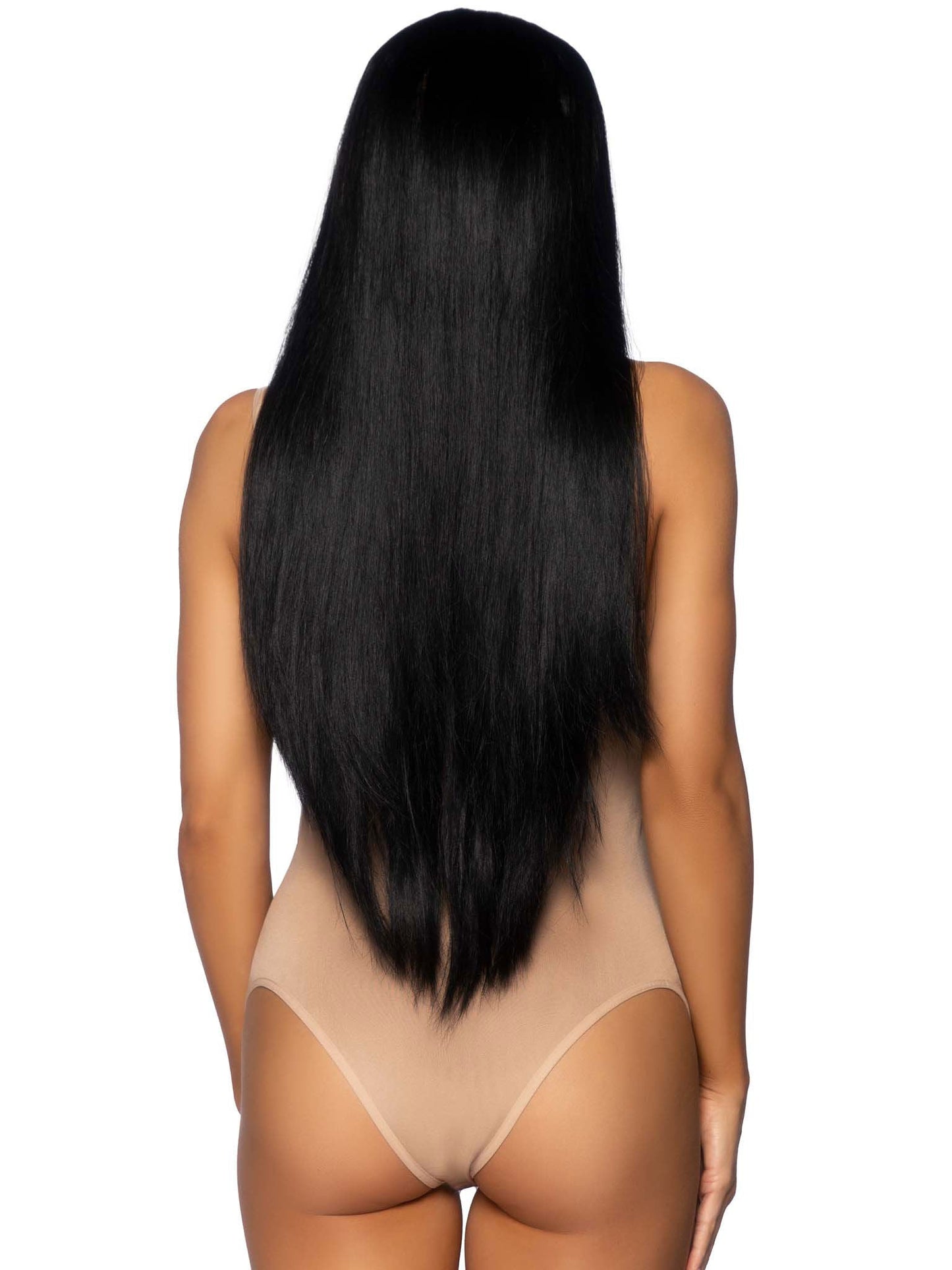 Leg Avenue 33 Inch Long Straight Wig (Black) – Synthetic Wig > Clothes > Wigs - Tophatter Daily Deals