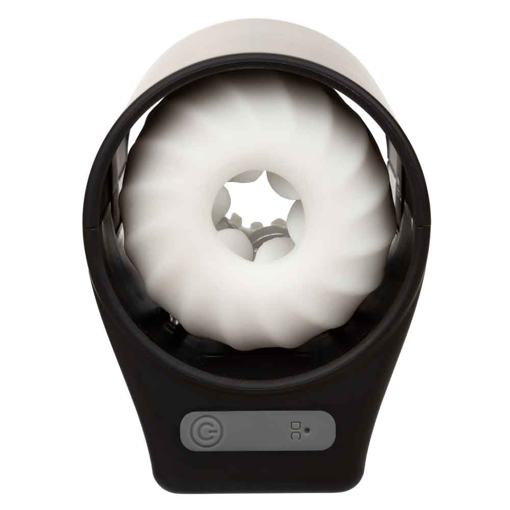 Optimum Power Power Thruster Textured Stroker Sleeve with 5 Thrusting Functions > Sex Toys For Men > Masturbators > Vibrating - Tophatter Daily Deals