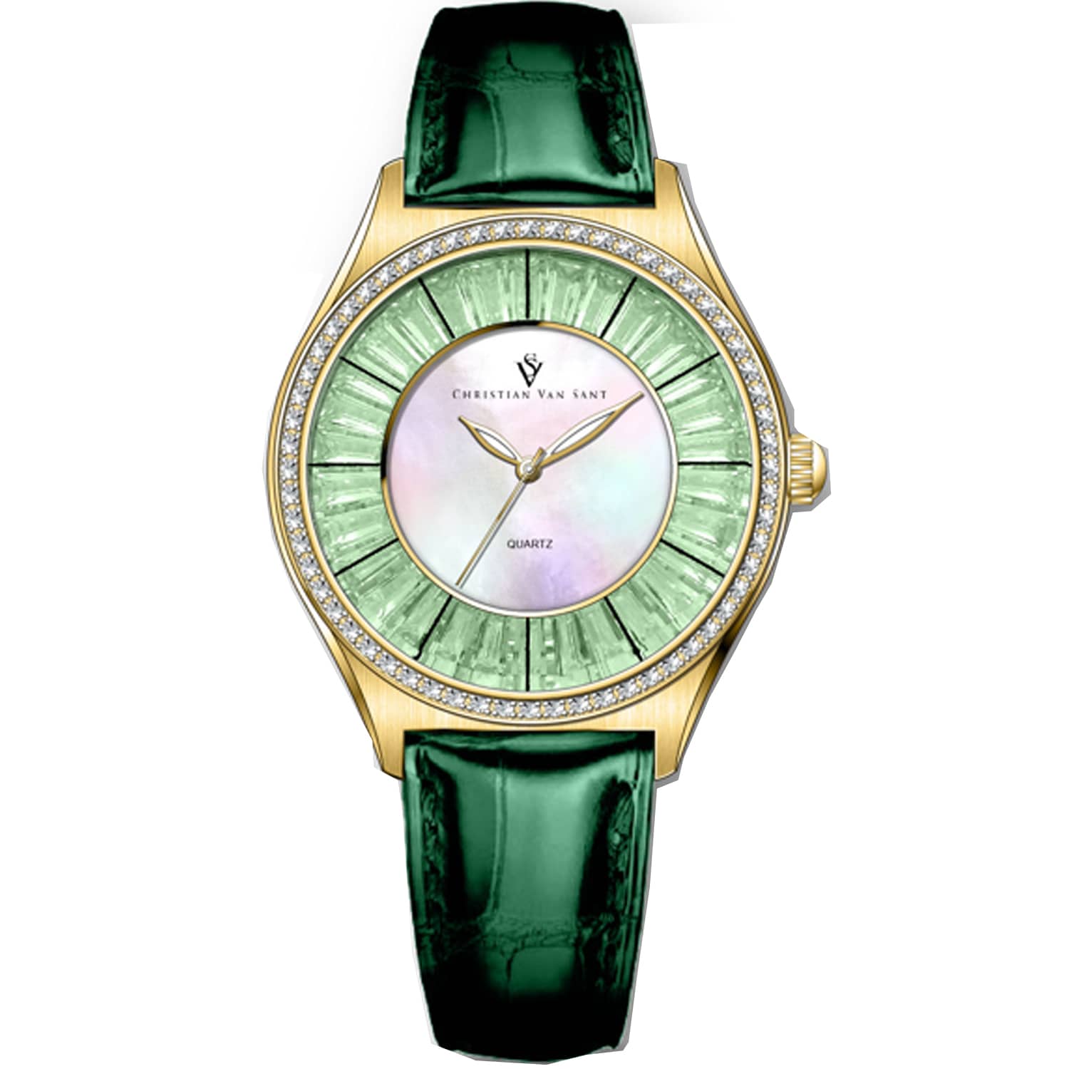 Christian Van Sant Women's Luna // CV3204 Mother of pearl Watches - Tophatter Daily Deals