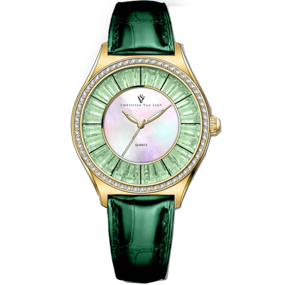 Christian Van Sant Women's Luna // CV3204 Mother of pearl Watches - Tophatter Daily Deals