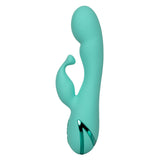 California Dreaming Tahoe Temptation Silicone Massager in Aqua Blue with Dual Vibration and Pinpoint Teaser > Vibrators > Ladies > Rabbit - Tophatter Daily Deals