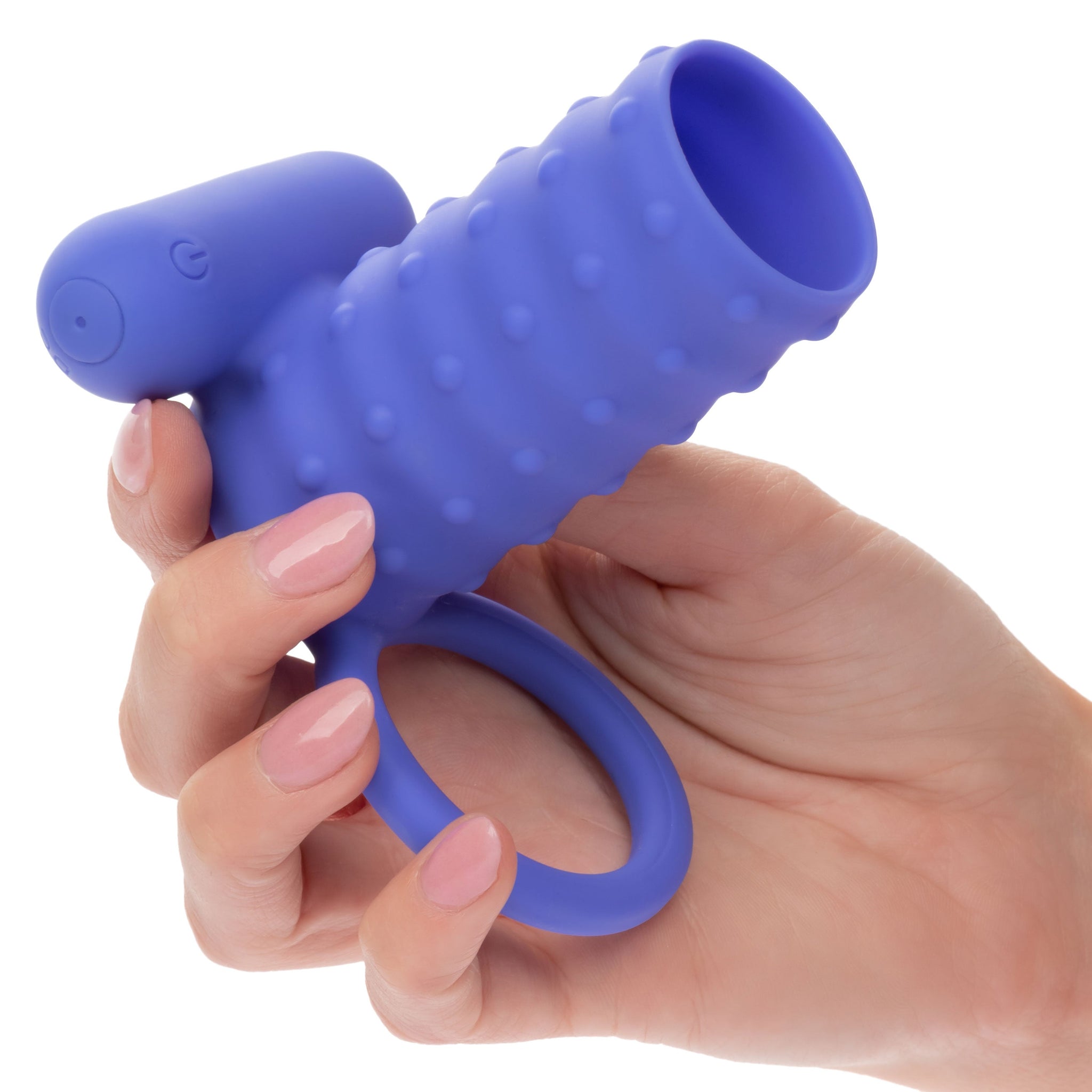 Endless Desires Enhancer – Ribbed Vibrating Cock Sleeve > Sex Toys For Men > Penis Sleeves - Tophatter Daily Deals