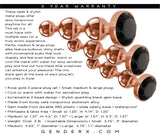 Gender X Gold Digger Set – Metallic Butt Plugs Set of Three Sizes > Anal Range > Butt Plug Kits - Tophatter Daily Deals