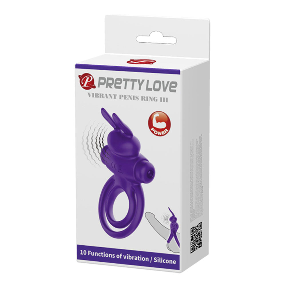 Vibrant Penis Ring III – Silicone Rabbit Cock Ring Vibrator > Vibrators > Ladies > Rabbit - Tophatter Daily Deals