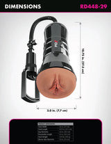 PDX Extreme Wet Pussies Super Sucker XXL (Brown) – Extra-Large Stroker > Sex Toys For Men > Masturbators > Manual - Tophatter Daily Deals
