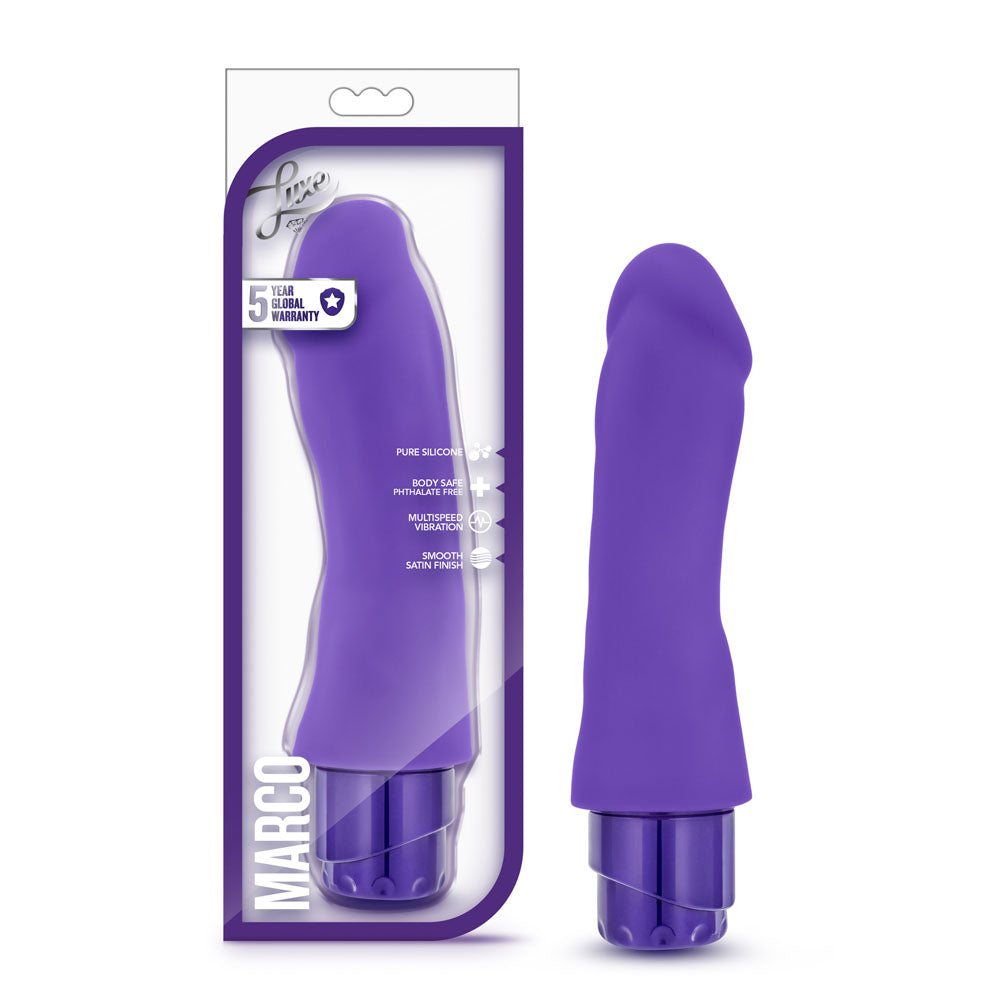 Luxe Marco Purple Vibrating Toy 7.75 Inch Length > Vibrators > Realistic Vibrators - Tophatter Daily Deals