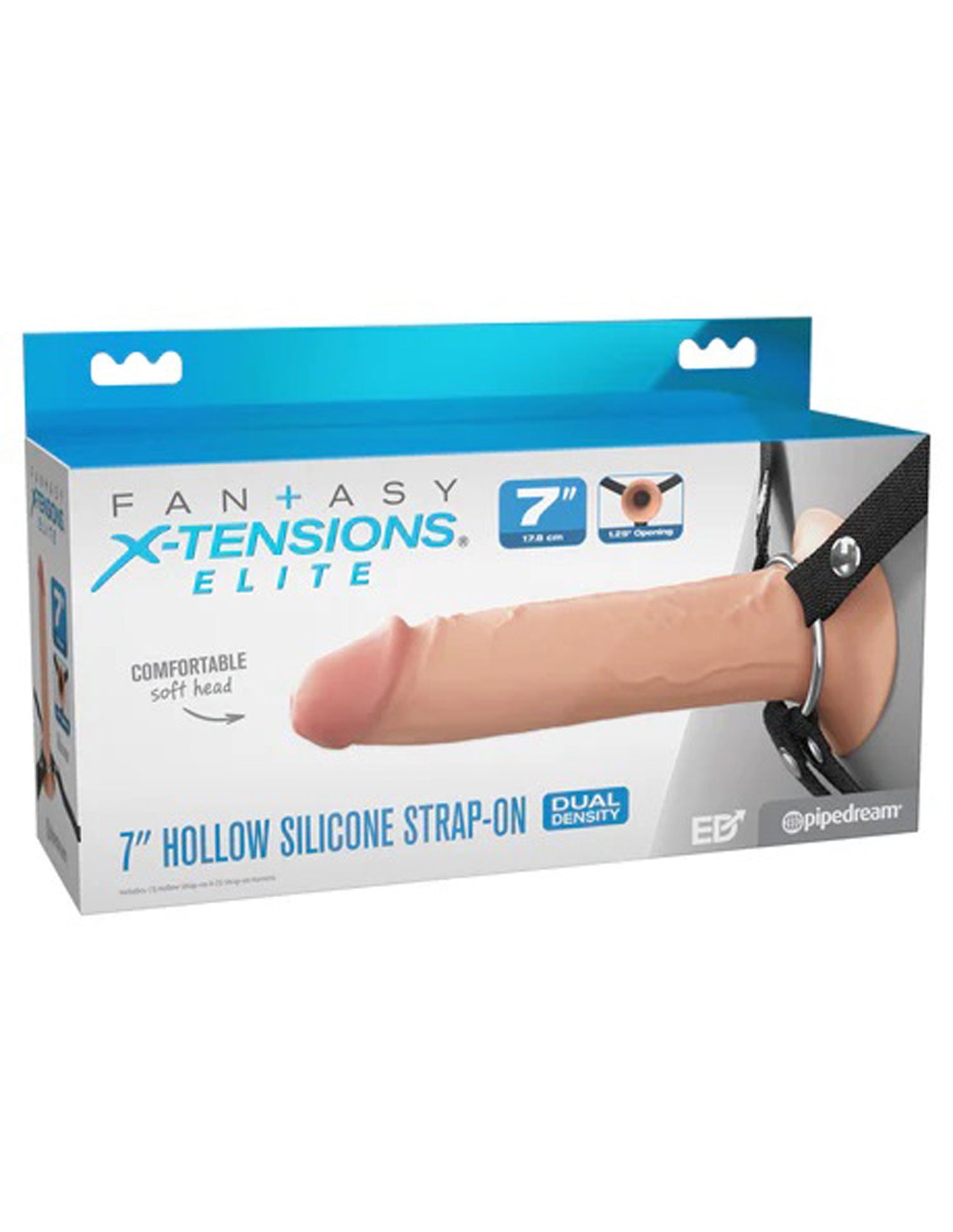 Fx Elite 7 Inch Silicone Hollow Strap On Flesh > Dildos > Hollow Strap Ons - Tophatter Daily Deals
