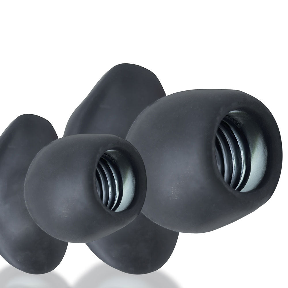 Morph Hole 1 (Black Ice) – Small Silicone Gaping Plug > Anal Range > Tunnel and Stretchers - Tophatter Daily Deals