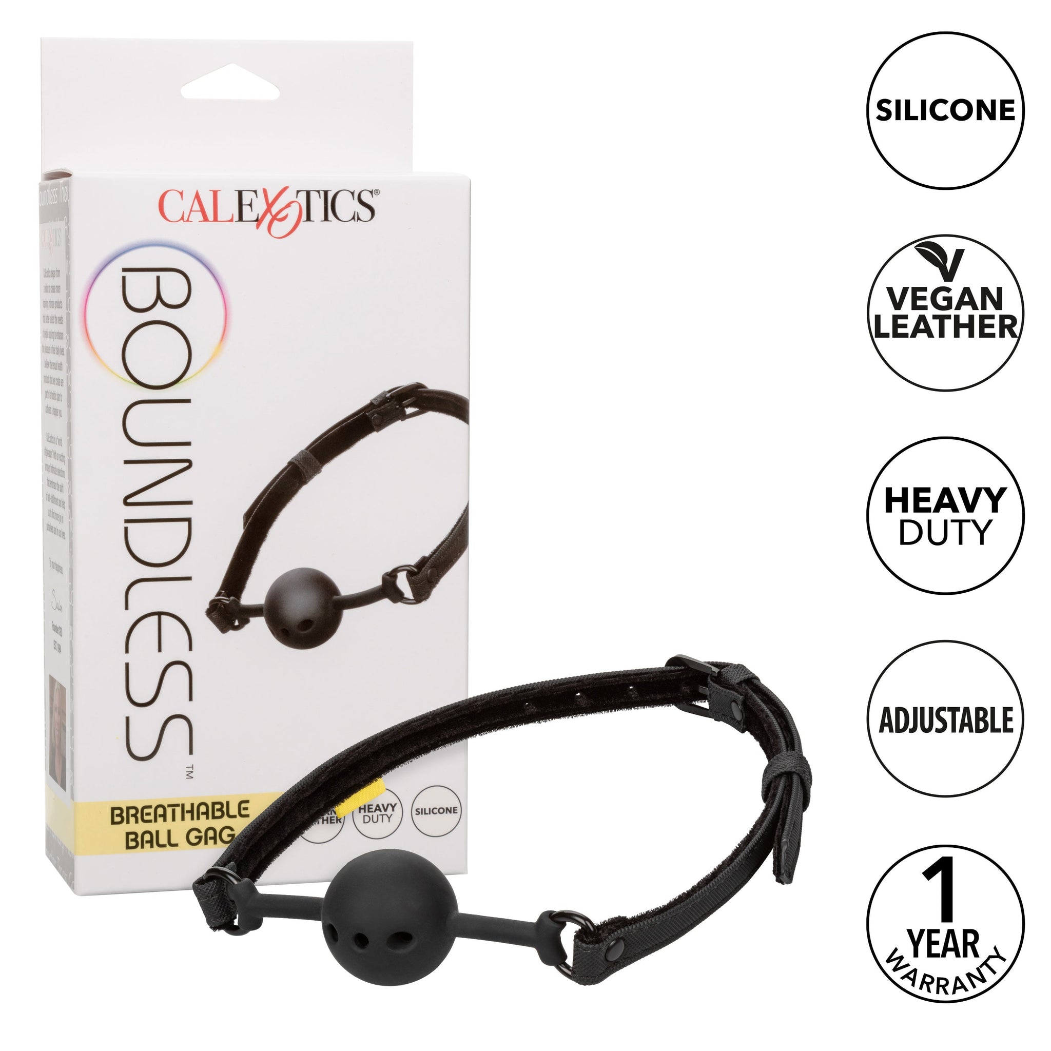 Boundless Breathable Ball Gag – Adjustable Ball Gag > Bondage Gear > Gags and Bits - Tophatter Daily Deals