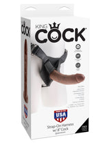King Cock Realistic Strap-On Harness with 8 Inch Brown Cock > Dildos > Strap On Harnesses - Tophatter Daily Deals