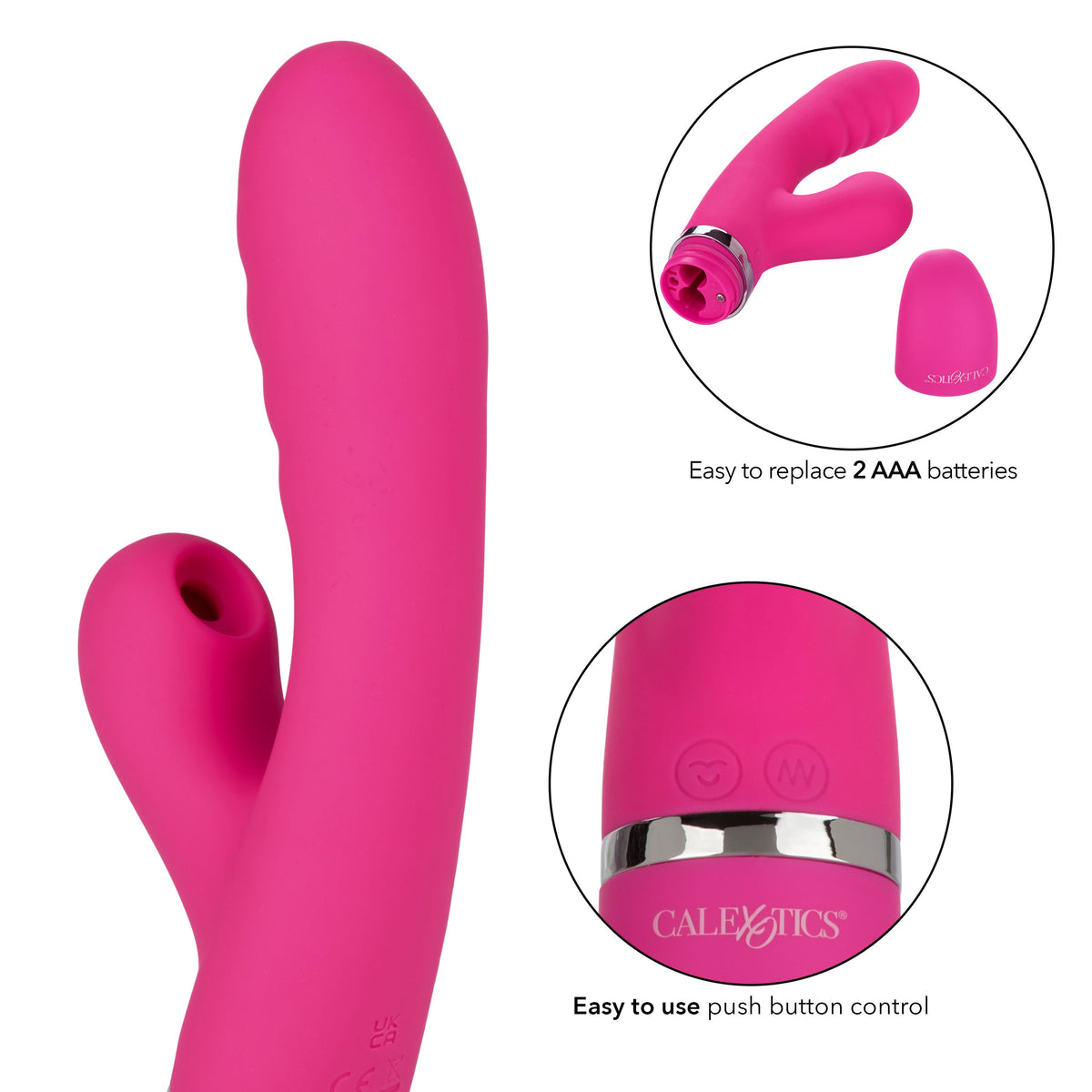 Foreplay Frenzy Pucker – Dual Motor Rabbit Vibrator with Suction > Vibrators > Ladies > Rabbit - Tophatter Daily Deals