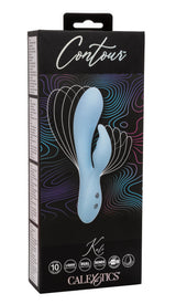 Contour Kali Flexible Dual Massager in Light Blue with 10 Vibration Functions and Rechargeable > Vibrators > Ladies > Rabbit - Tophatter Daily Deals