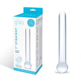 Glas 7 Inch Straight Clear Glass Dildo with Bulbous Handle and Luxury Satin Storage Bag > Glass > Dildos - Tophatter Daily Deals